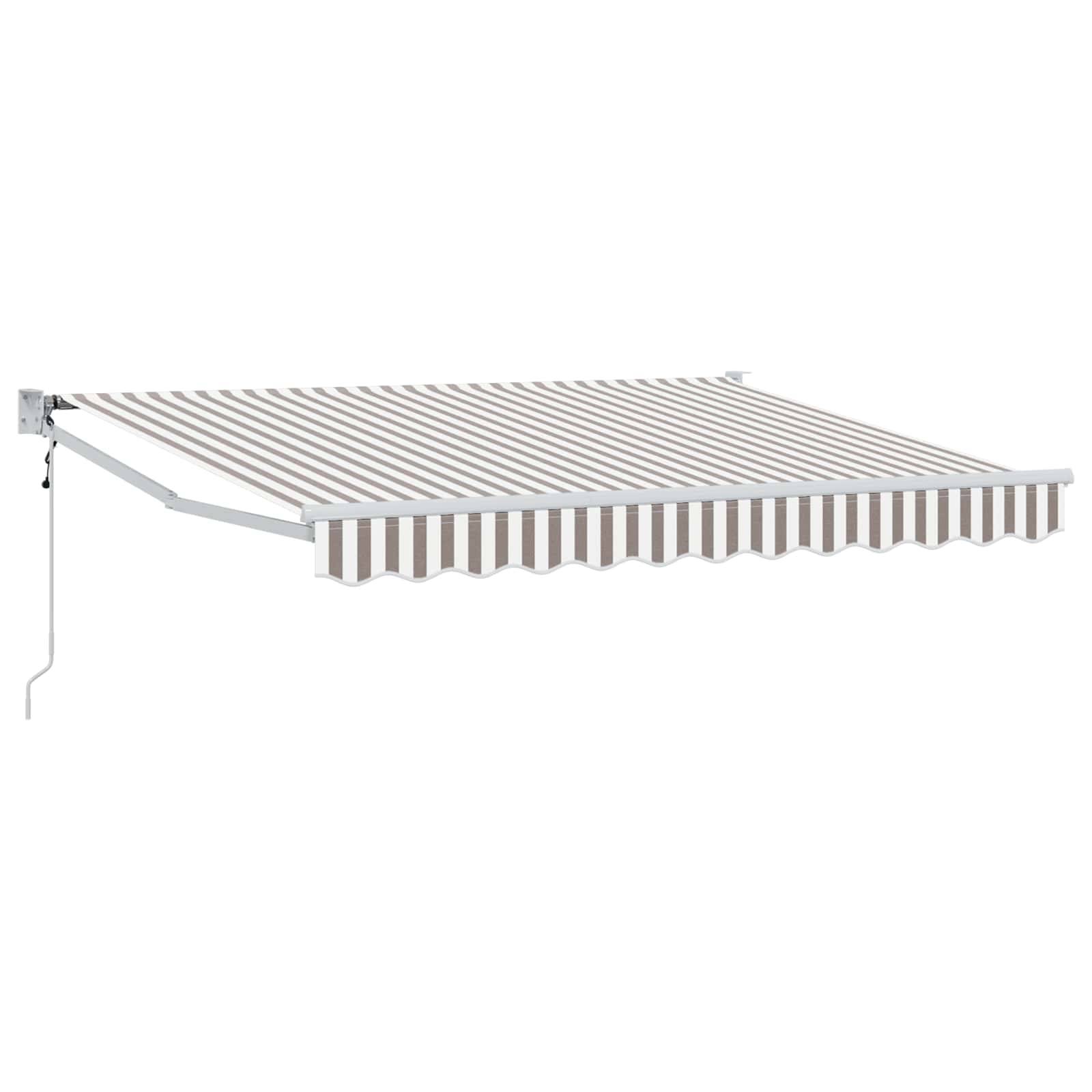 ComfortXL - Store banne manuel aluminium pour jardin ombre renforcée gris clair 4x3m - ComfortXL Outdoor Living - Image 2