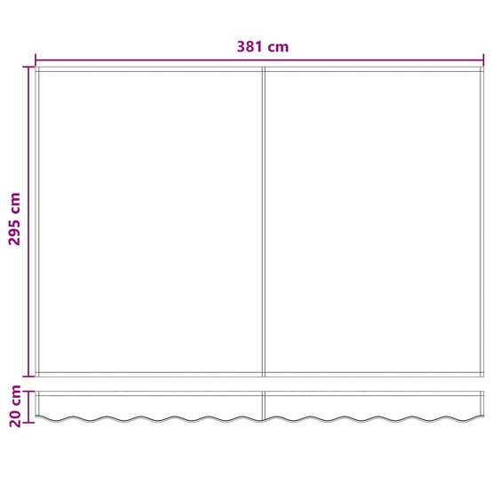 ComfortXL - Store banne manuel aluminium pour jardin ombre renforcée gris clair 4x3m - ComfortXL Outdoor Living - Image 9