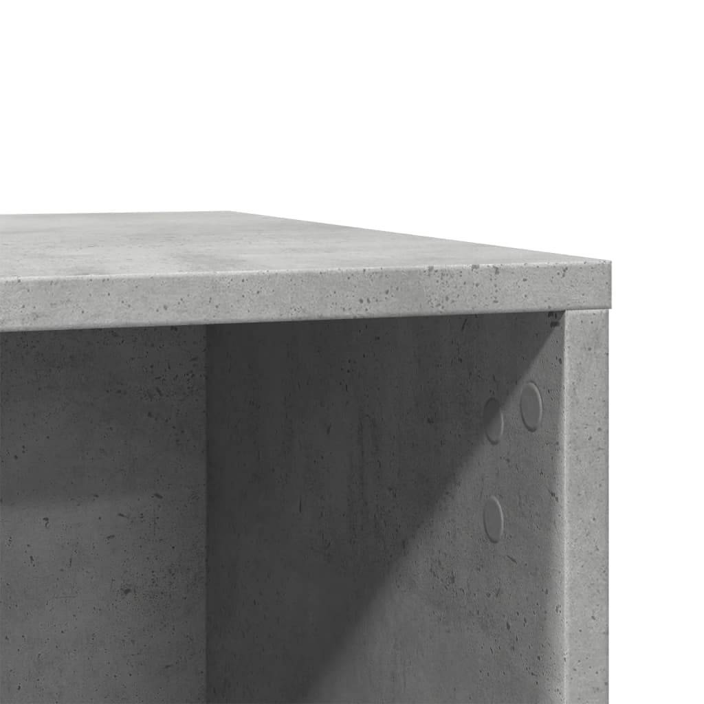 Meuble de bac à litière pour chat bois d'ingénierie gris béton 80 x 50 x 45 cm - PANGIVO - Image 9