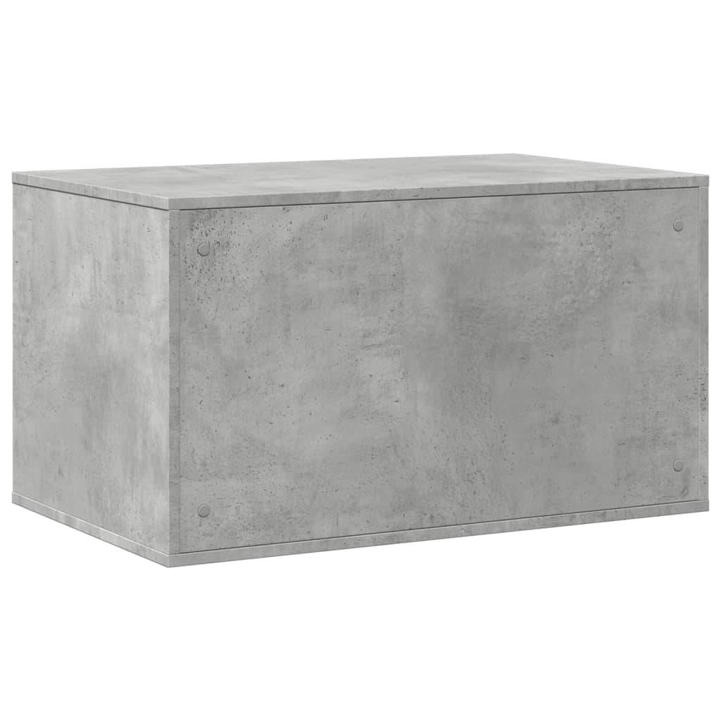 Meuble de bac à litière pour chat bois d'ingénierie gris béton 80 x 50 x 45 cm - PANGIVO - Image 7