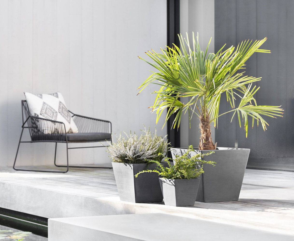 Ecopots - Pot Carré Rotterdam 40 Gris - 40 x 40 x H. 35 cm - 37,6 L ECOPOTS - Imagen 4