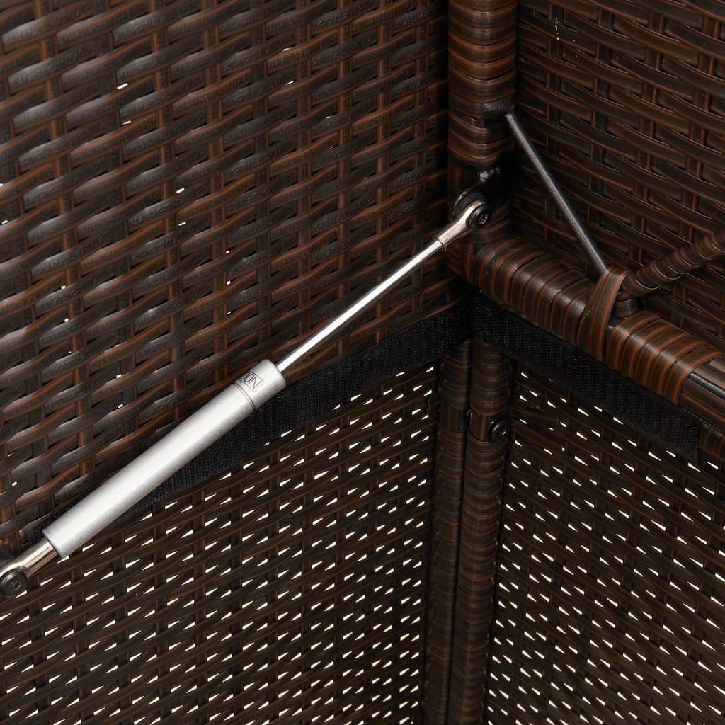 Banc de jardin | Banquette De Jardin | Banc Extérieur avec coussins marron résine tressée Maison Chic - Image 8