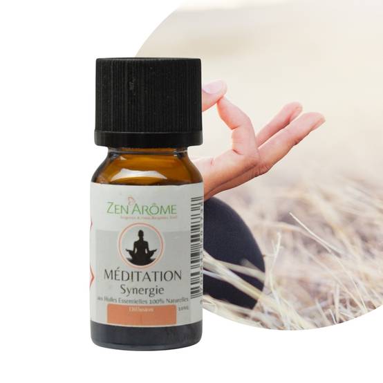 Synergie Huiles Essentielles Méditation, Mélange Huiles Essentielles 100% Pure et Naturelle, Aromathérapie, 10ml - Zen'Arôme - Image 2
