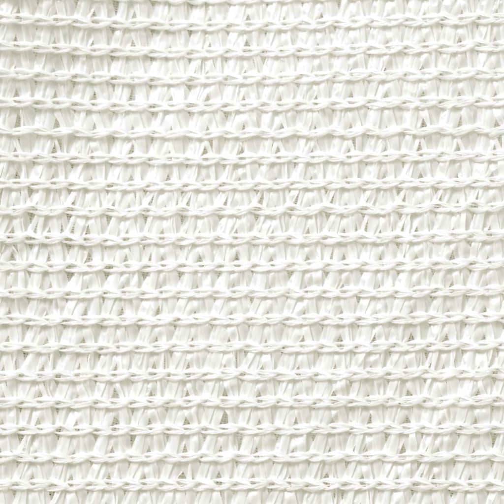 Helloshop26 - Voile toile d'ombrage parasol 160 g/m² PEHD 5 x 5 x 6 m blanc - Imagen 3