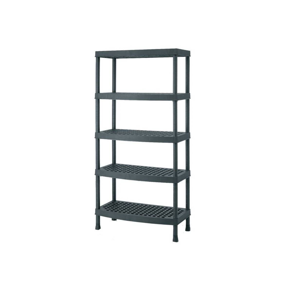 Etagère 5 tablettes Charges lourdes L90xP45xH188 cm Brixo Tower PLUS Résistance 300kg