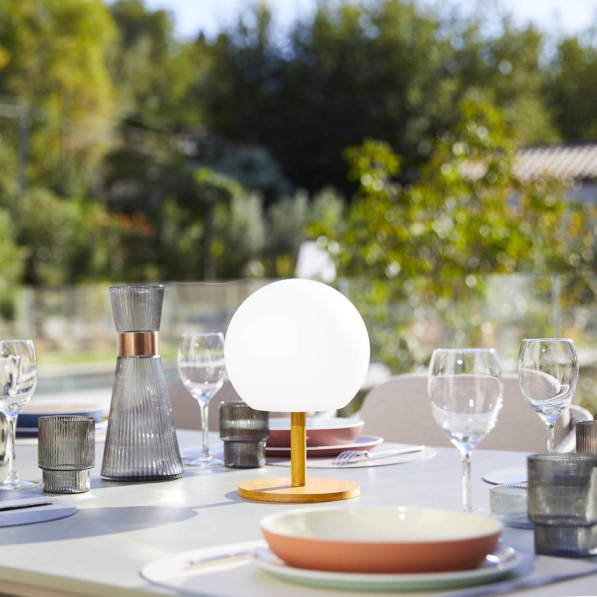 Lumisky - Lampe de table sans fil pied extensible LUNY H28cm - Imagen 5