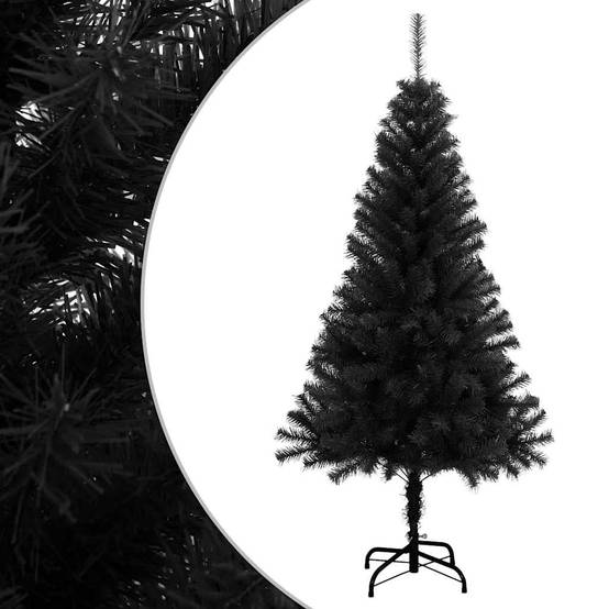 Vidaxl - Sapin de Noël artificiel avec support noir 150 cm PVC vidaXL 321000 - Image 1
