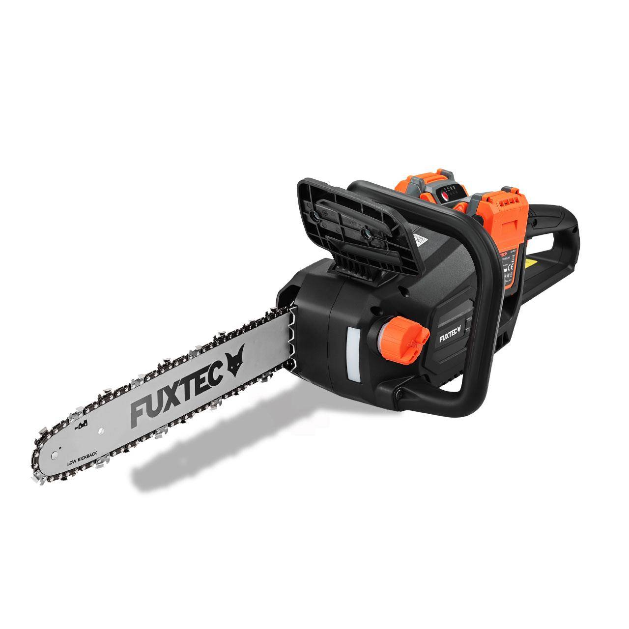 Tronçonneuse batterie sans fil 2x20V - FUXTEC  FX-E2KSSET - longueur de coupe 35cm, batteries & double chargeur - Image 7