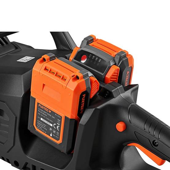 Tronçonneuse batterie sans fil 2x20V - FUXTEC FX-E2KSSET - longueur de coupe 35cm, batteries & double chargeur - Image 4