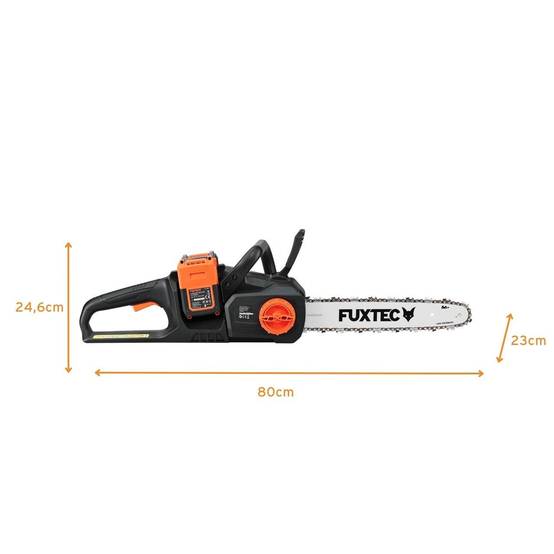 FUXTEC - Tronçonneuse batterie sans fil 2x20V - FUXTEC FX-E2KSSET - longueur de coupe 35cm, batteries & double chargeur - Image 8