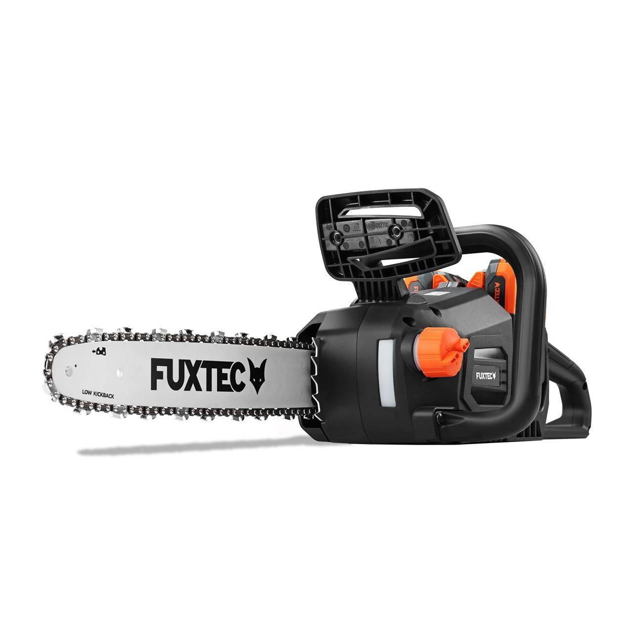 Tronçonneuse batterie sans fil 2x20V - FUXTEC  FX-E2KSSET - longueur de coupe 35cm, batteries & double chargeur - Image 6