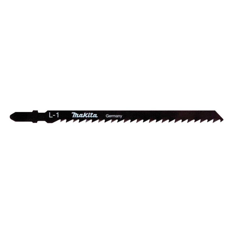 Makita - 5 Lames L-1 HCS coupe propre pour scie sauteuse MAKITA A-86290 pour bois, contre plaqué et PVC 5 à 90mm Makita