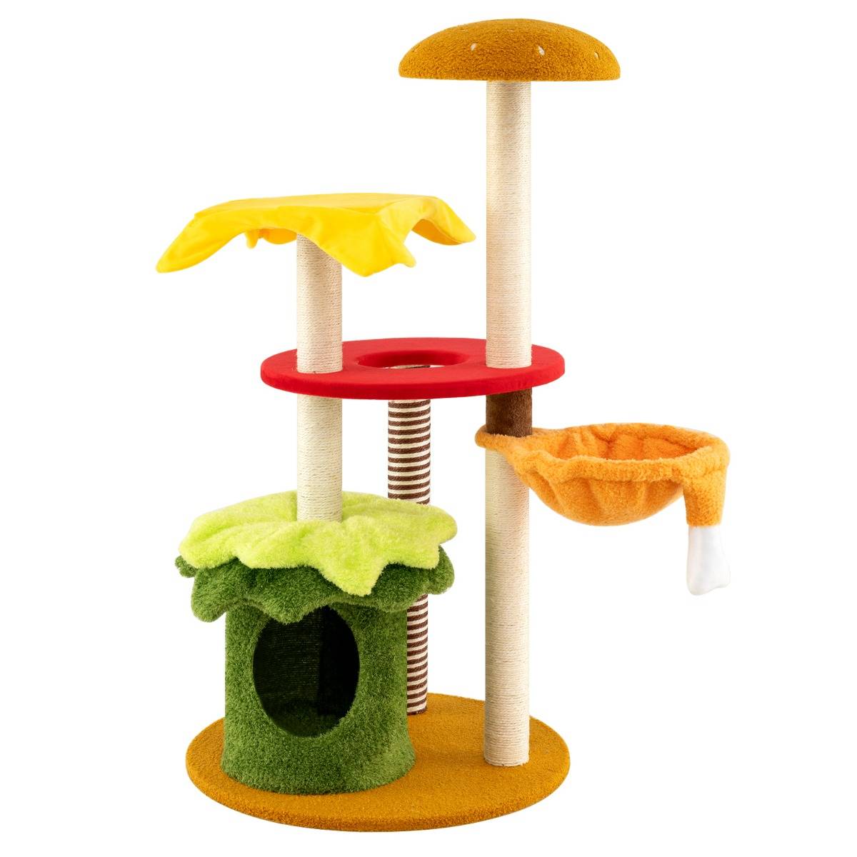 Maison Chic - Arbre à Chat Moderne Tour à Chatons à Plusieurs Niveaux avec Hamac Condo Perchoir Griffoirs - Image 1