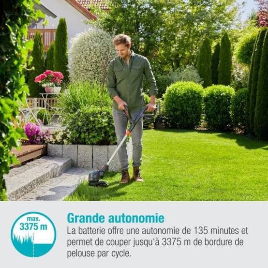 Coupe-bordure a batterie GARDENA ComfortCut 23/18V P4A - 18V - 23 cm - Image 6