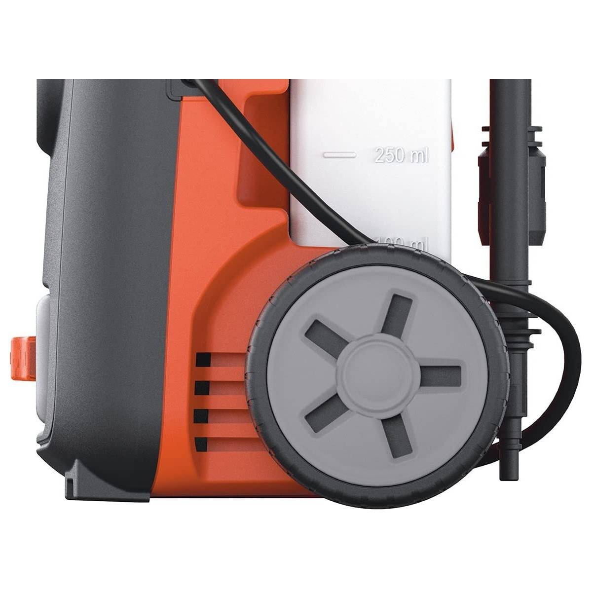 Nettoyeur Haute Pression BLACK & DECKER 1400W COMPLET Enrouleur + Brosse Fixe + Brosse Terrasse 110 bar 390 L/h - Imagen 7