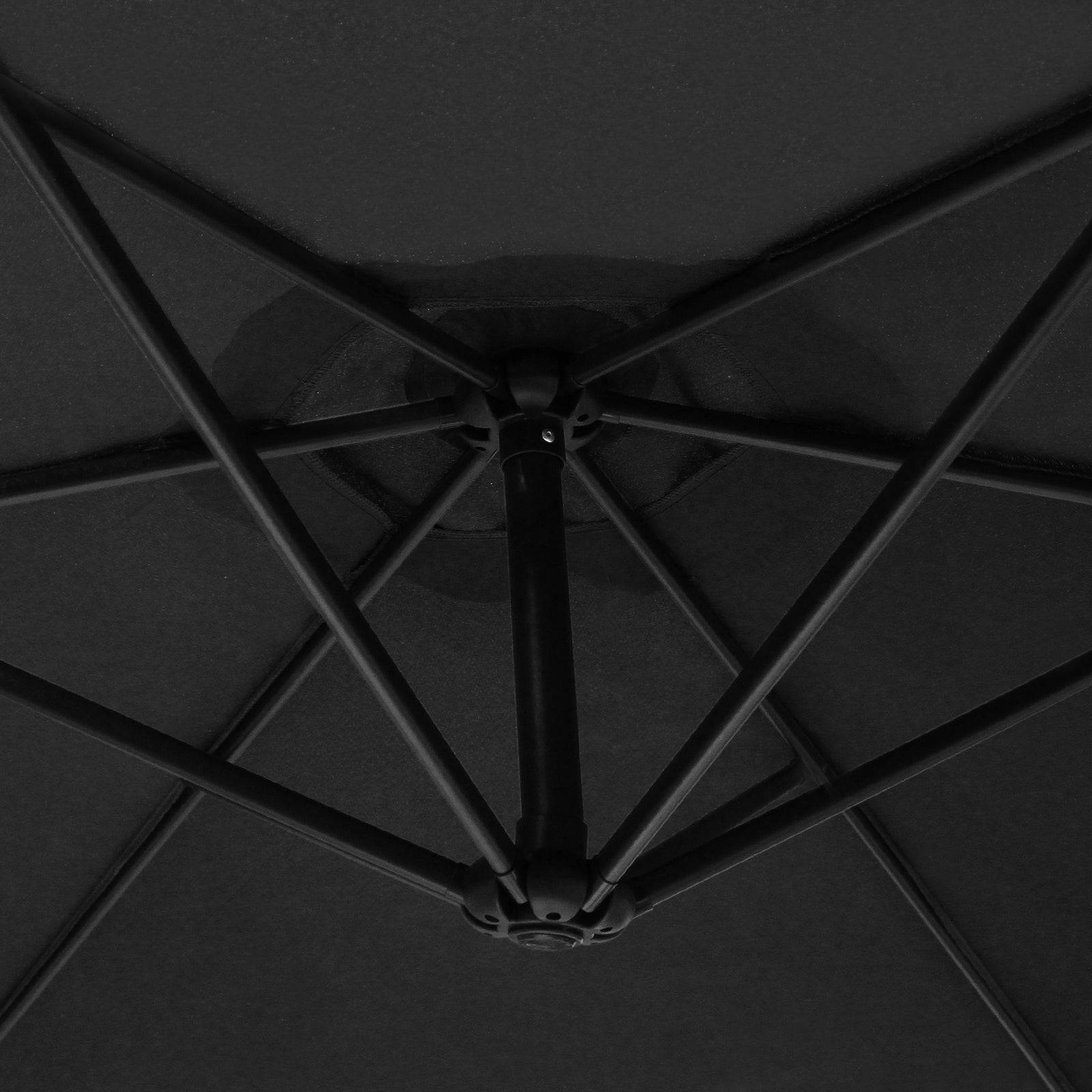 Monstershop - Parasol Cantilever Noir & Base Carrée 3m x 3m x 2.5m - Imagen 3