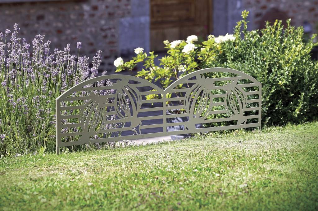 Nortène - Bordure métal décoratif à planter PUPPY - 0,40 x 1 m - Vert Olive Nortene - Imagen 2