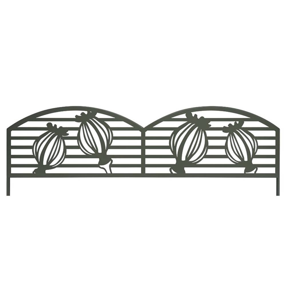 Nortène - Bordure métal décoratif à planter PUPPY - 0,40 x 1 m - Vert Olive Nortene - Imagen 1