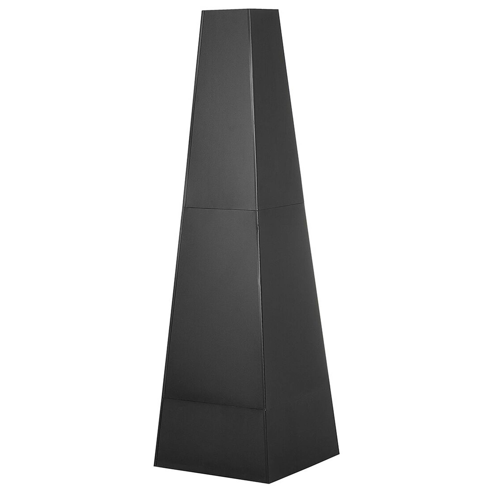 Beliani - Braséro en bois Acier Noir YATE - Beliani - Imagen 5