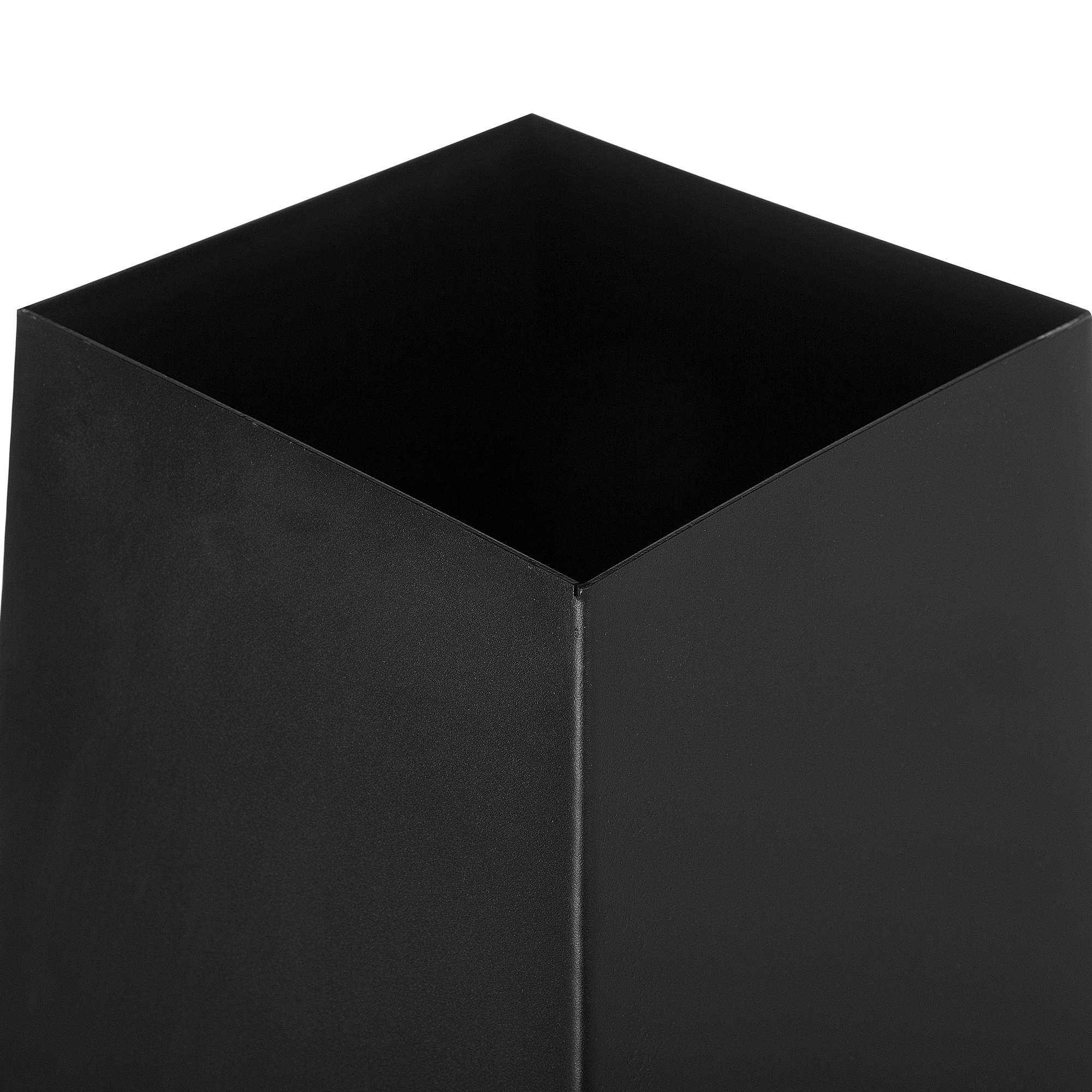 Beliani - Braséro en bois Acier Noir YATE - Beliani - Imagen 7