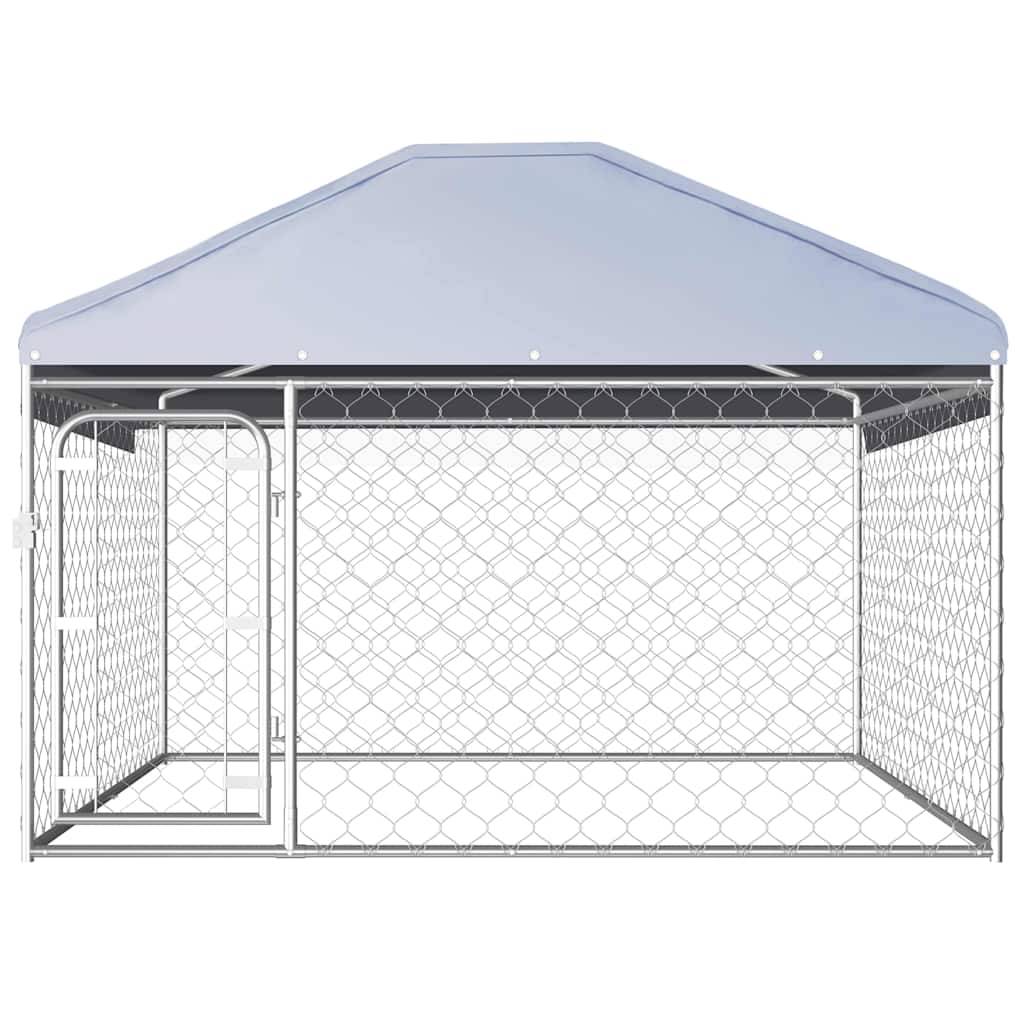 Vidaxl - Chenil extérieur avec toit pour chiens 200 x 200 x 135 cm vidaXL 144493 - Imagen 2