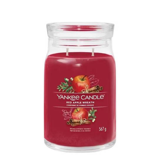 Yankee Candle - Bougie couronne de pommes rouges grand modèle - Image 1
