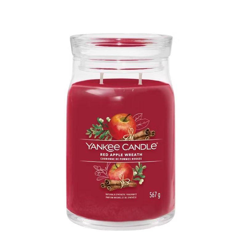 Yankee Candle - Bougie couronne de pommes rouges grand modèle - Image 1
