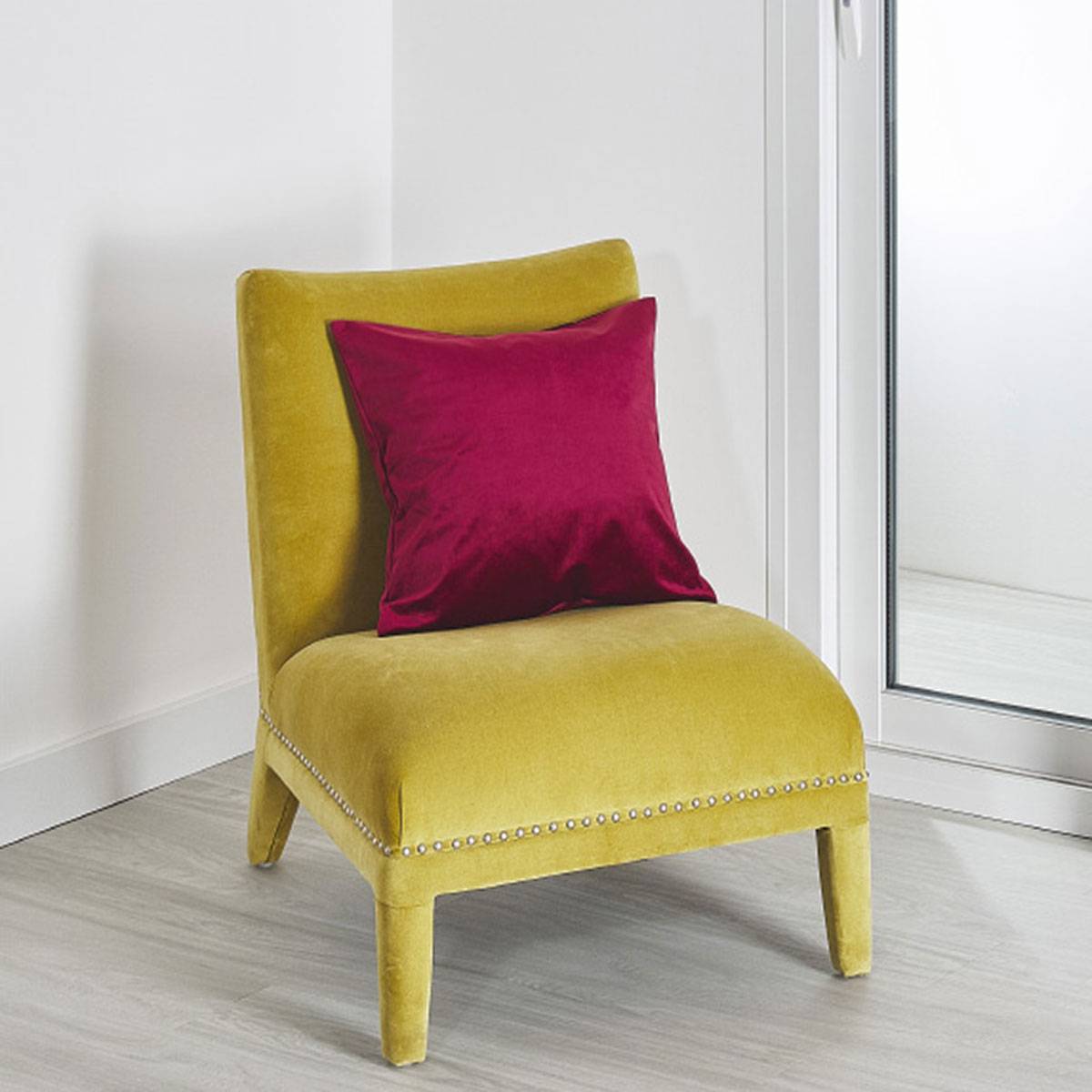 Home Maison - Coussin velours uni déhoussable - HOME MAISON - Imagen 1