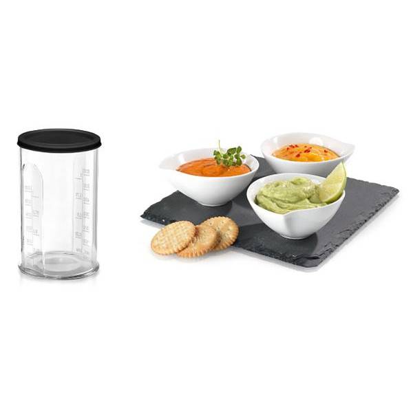 Bosch - Mixeur Electrique BOSCH -  plongeant ErgoMixx Style - 1000 W - 12 vitesses + turbo - pied inox 4 lames aiguisées - Bol  avec couvercl - Image 5