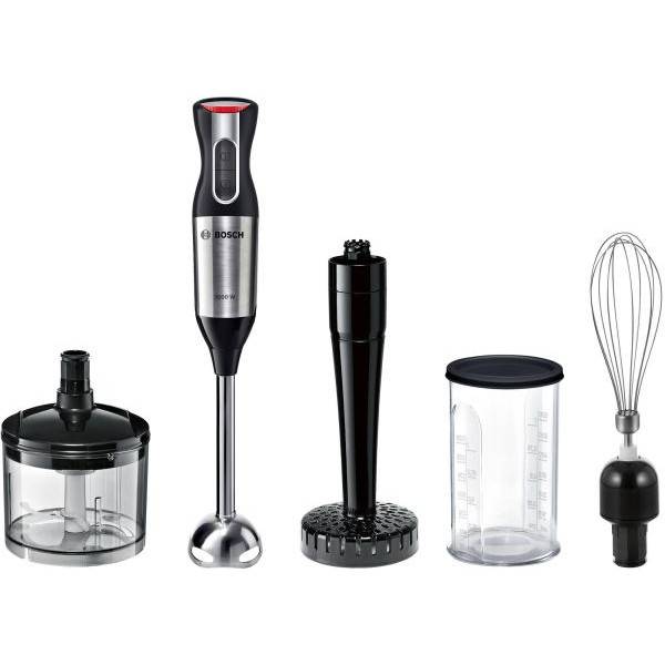 Bosch - Mixeur Electrique BOSCH -  plongeant ErgoMixx Style - 1000 W - 12 vitesses + turbo - pied inox 4 lames aiguisées - Bol  avec couvercl - Image 1