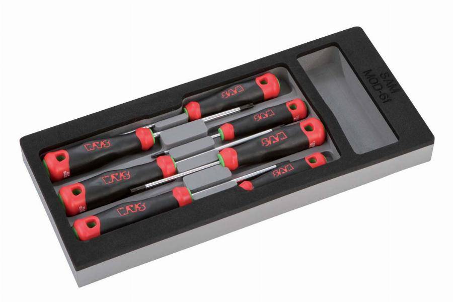 Module mousse 1/3 de 7 tournevis bi-matière torx® SAM - TXJ7MM - Imagen 2