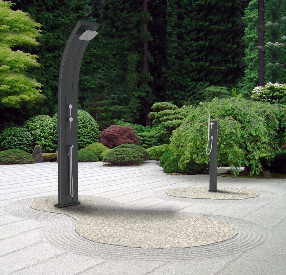 Douche solaire aluminium  Dada D340 ANTHRACITE by ARKEMA DESIGN - Imagen 2