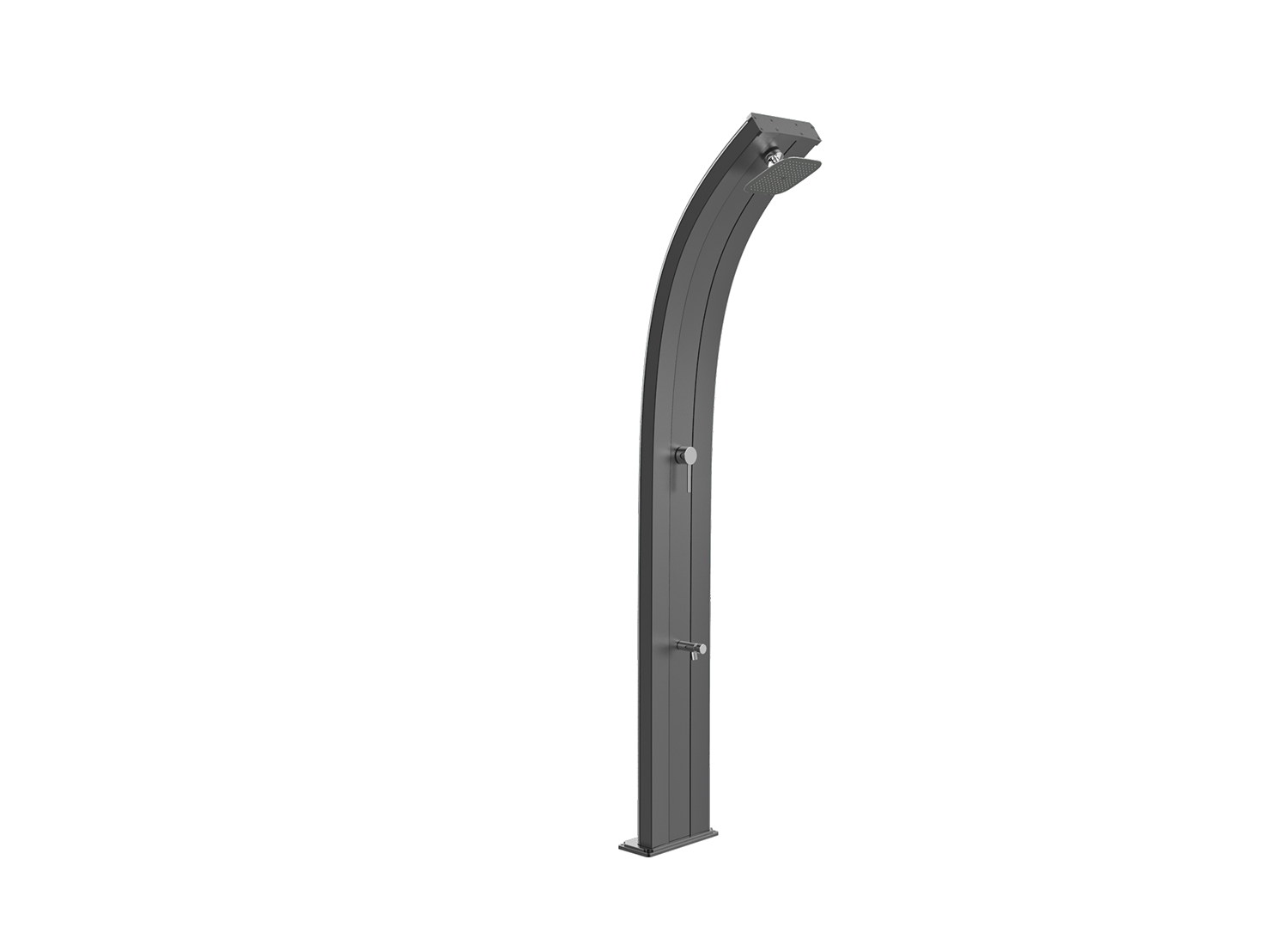 Douche solaire aluminium  Dada D340 ANTHRACITE by ARKEMA DESIGN - Imagen 1