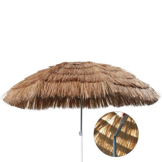 Helloshop26 - Parasol de plage hawaï 160 cm beige - Imagen 1