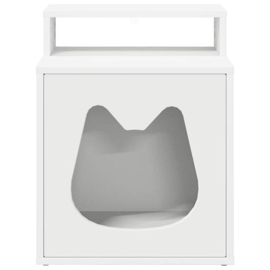 Petit Meuble Chat Bois Repos Blanc 53,5cm pour Petit Chat Universel - ComfortXL Outdoor Living - Image 5
