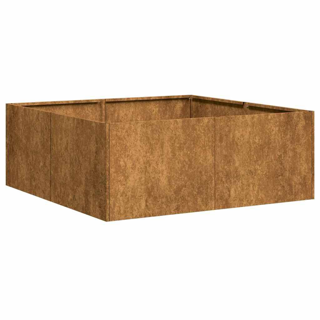 ComfortXL - Grand potager surélevé Acier Corten design rouillé 80x80x30 cm – ComfortXL Outdoor Living - Image 2