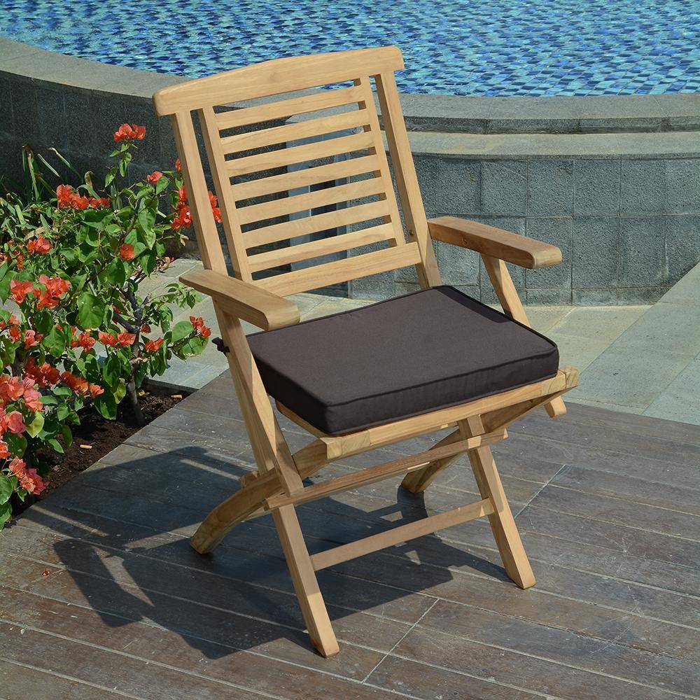 Coussin Chocolat pour chaises et fauteuils pliants - TECK'Attitude - Image 2
