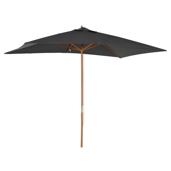 Parasol droit rectangulaire Parasol de jardin grande taille 3x2x2,5m gris foncé fr187 - Image 2