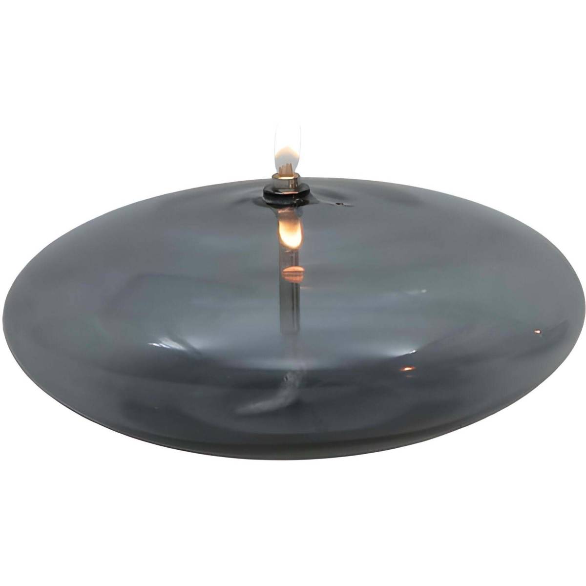 Bazardeluxe - Lampe à huile en verre Ellipse 9 x 18 cm - Imagen 1