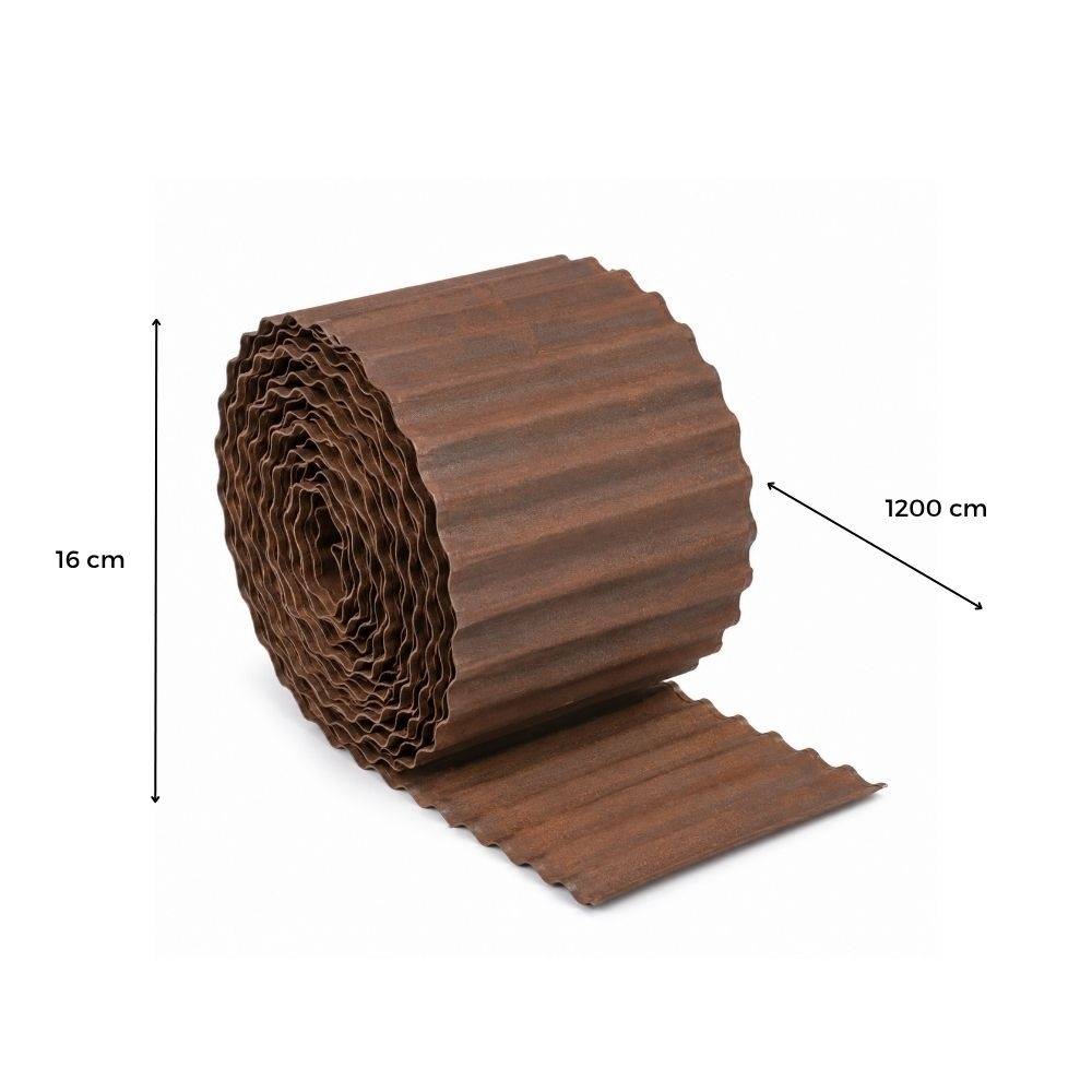 Terre Jardin - Bordure de jardin acier Corten 12 m × 16 cm sans entretien - Image 3