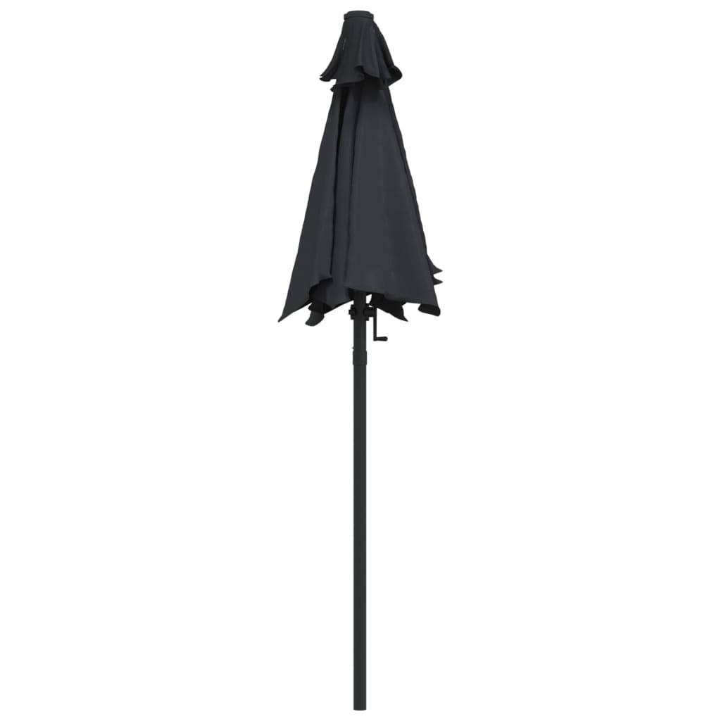 Maison Chic - Parasol de jardin | Parasol d'extérieur | Parasol Noir 200x224 cm Aluminium Maison Chic - Image 4