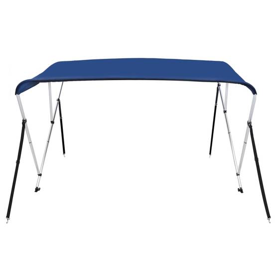 Store banne | Auvent bimini à 3 arceaux Bleu 183x160x137 cm Maison Chic - Image 5
