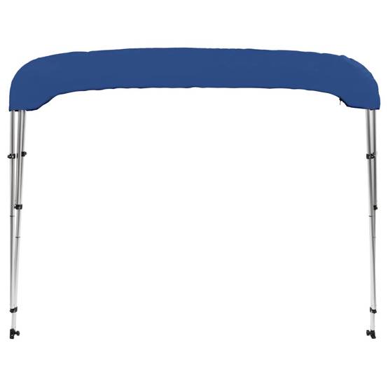 Store banne | Auvent bimini à 3 arceaux Bleu 183x160x137 cm Maison Chic - Image 6