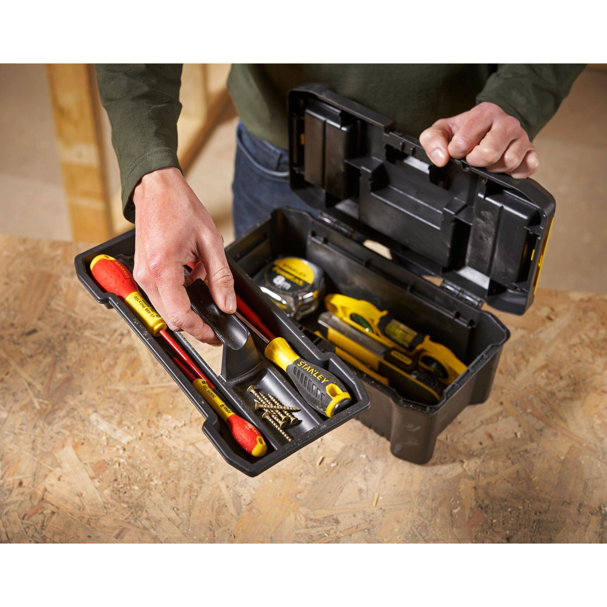 stanley - STANLEY Boite à outils Classic Line 30 cm Attaches métal - STST1-75515 - Imagen 8