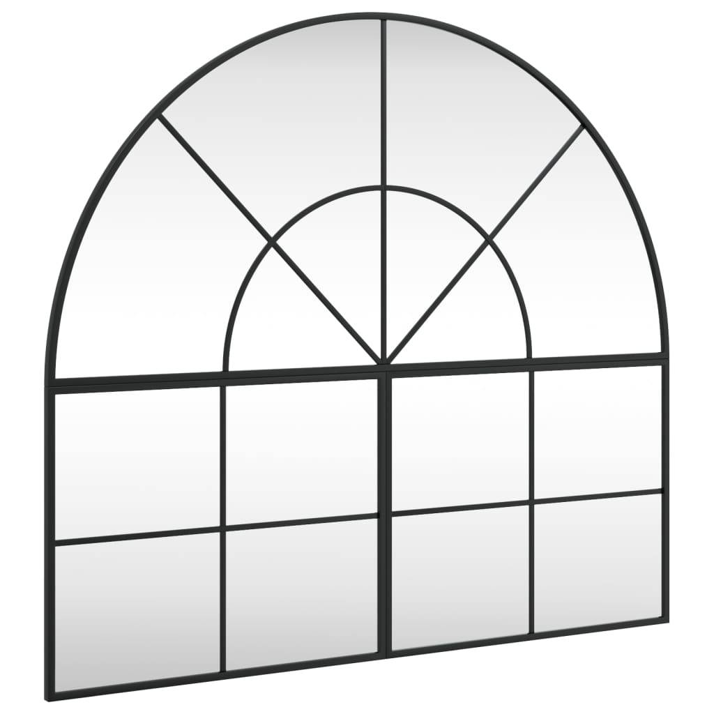 Maison Chic - Miroir mural noir 100x90 cm arche fer Maison Chic - Image 1