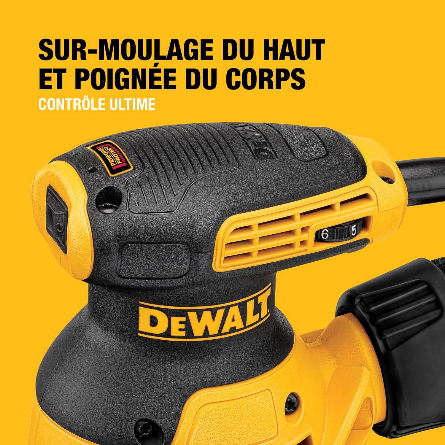 Ponceuse excentrique 280 W - 125 mm - DEWALT - DWE6423-QS - Image 3