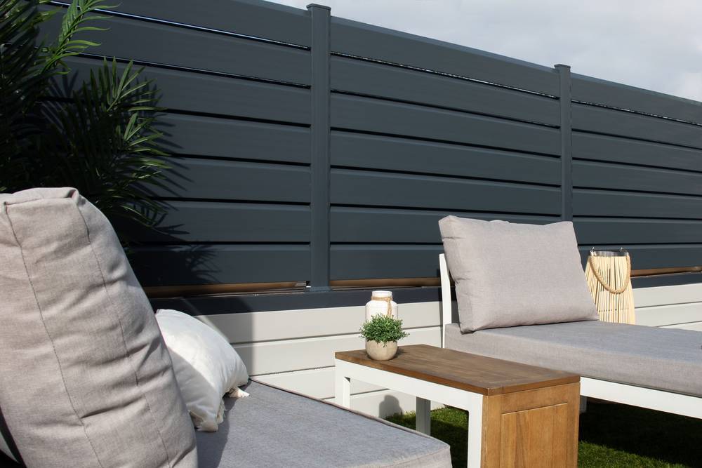 Closea - Kit extension clôture PVC gris – lg : 1m50 x ht : 1m30 Closea - Imagen 2