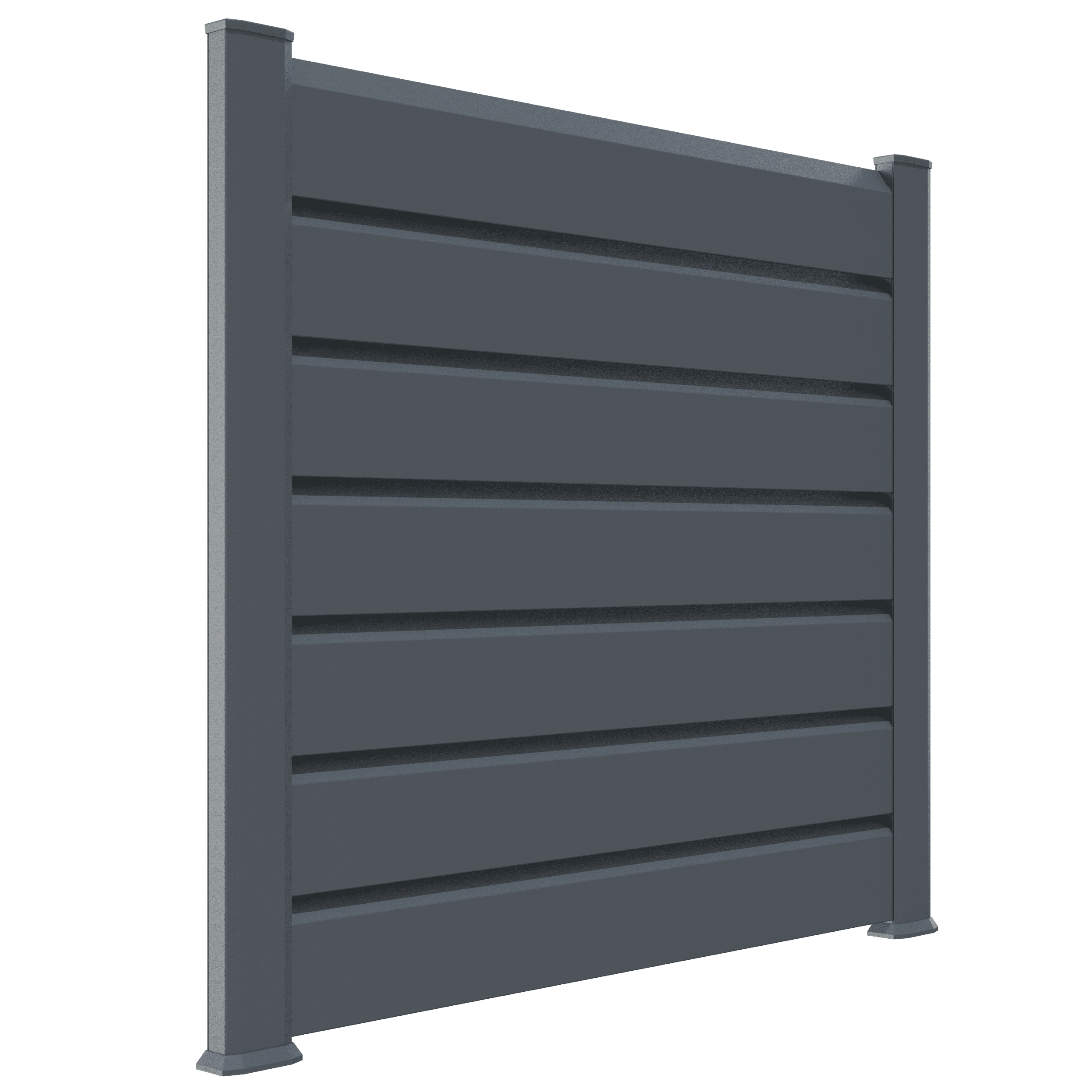 Closea - Kit extension clôture PVC gris – lg : 1m50 x ht : 1m30 Closea - Imagen 1