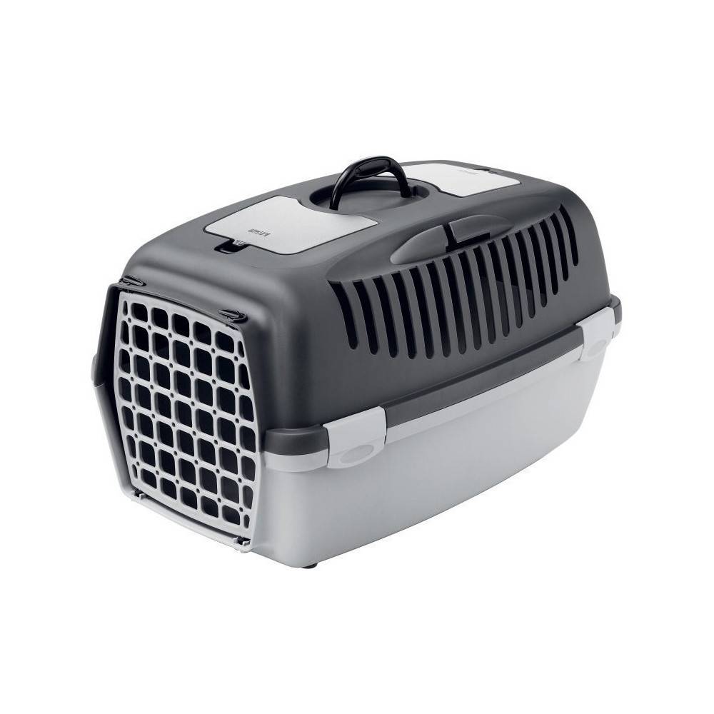 Cage gulliver 3, gris, taille 40 x 61 x 38 cm, transport pour chien max 12 kg - Imagen 1