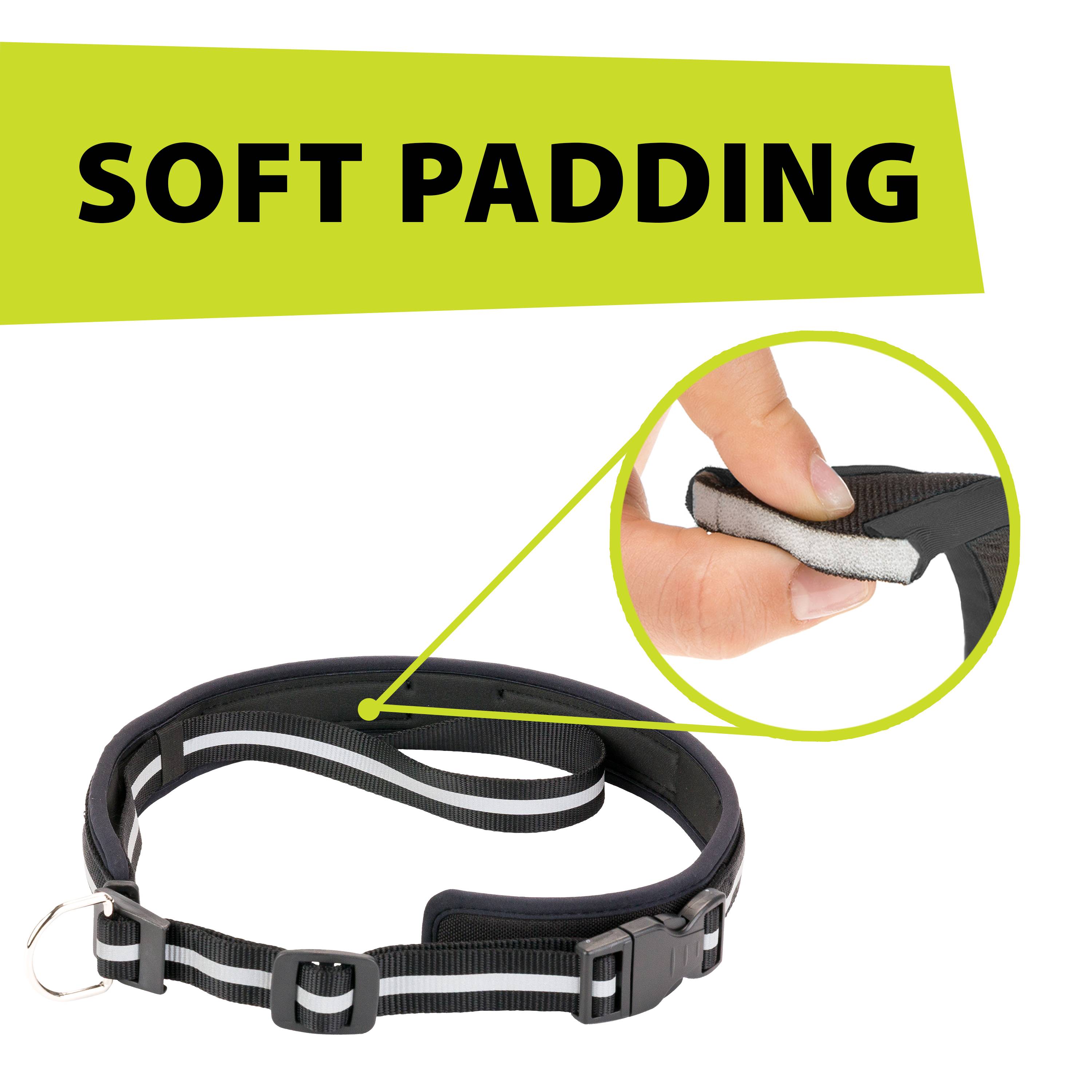Ferplast - Ferplast ERGOCOMFORT FREETIME Laisse pour chien de course, Complet avec ceinture et sac de rangement, Extrémité élastique, Ø 70÷130 cm - B: 25 mm x L - Imagen 8